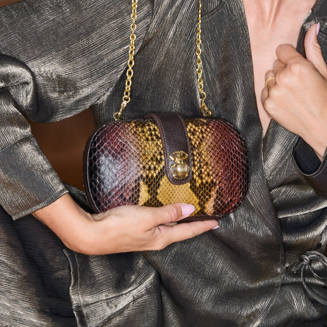 Sac Chiara Python Oeil de Tigre