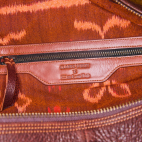 Wood Brown Suede Vitto Travel Bag