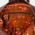 Wood Brown Suede Vitto Travel Bag
