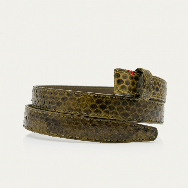 Kaki Python Baby Belt