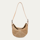 Sac Veau Velours Estelle Sable Blanc