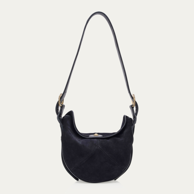 Black Suede Estelle Bag