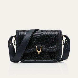 Black Python Manon Bag