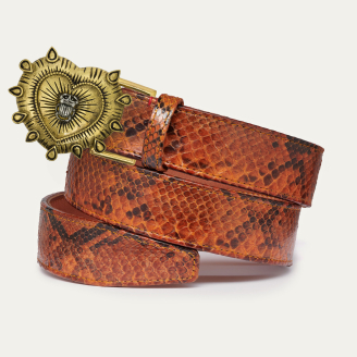 Ceinture Python Moka Ex Voto