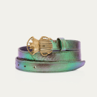 Baby Ceinture Cuir Lune Scarabée Or