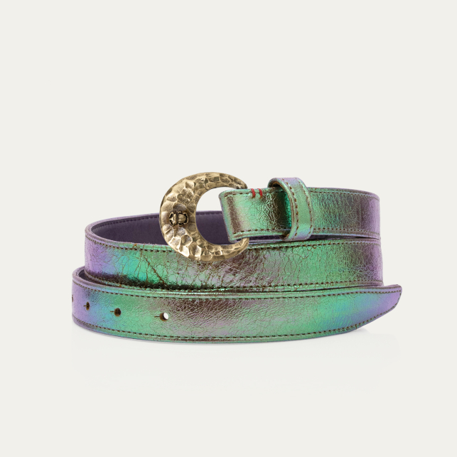 Baby Ceinture Cuir Lune Demi Lune Or