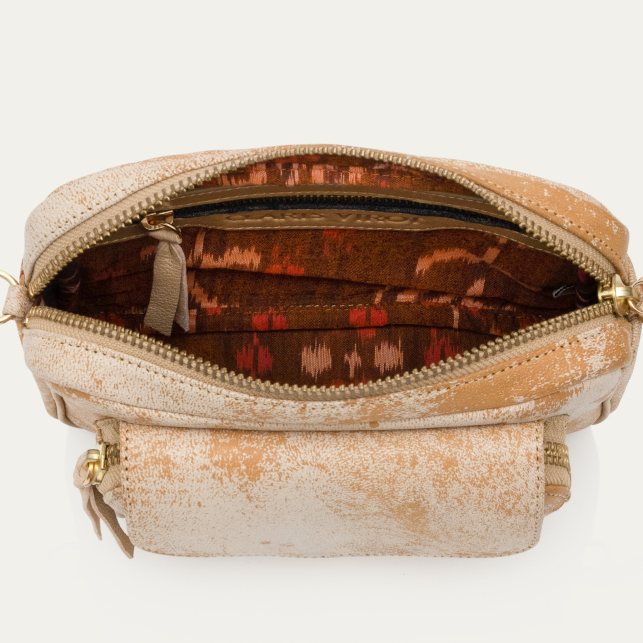 White Sand Leather Charly Bag
