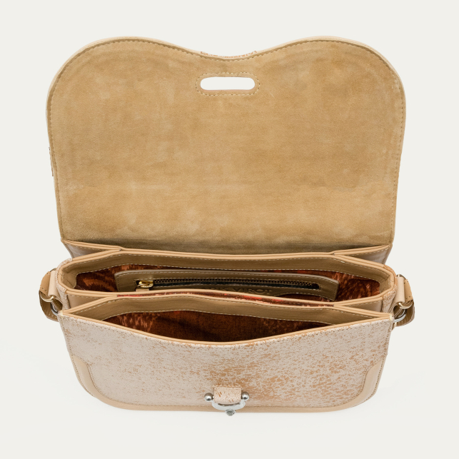 Sac Cuir Manon Sable Blanc