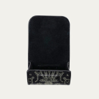 Etui Airpod Jamie Cuir Noir Imprimé Bandana