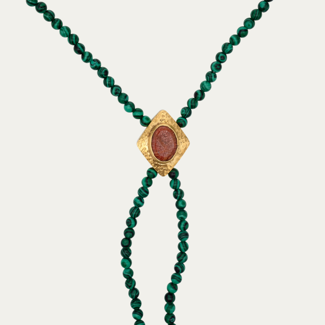 Collier Malachites et Opale