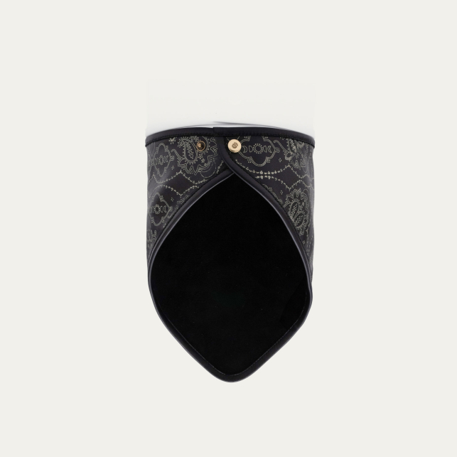 Bandana Cuir Nappa Noir Imprimé Bandana