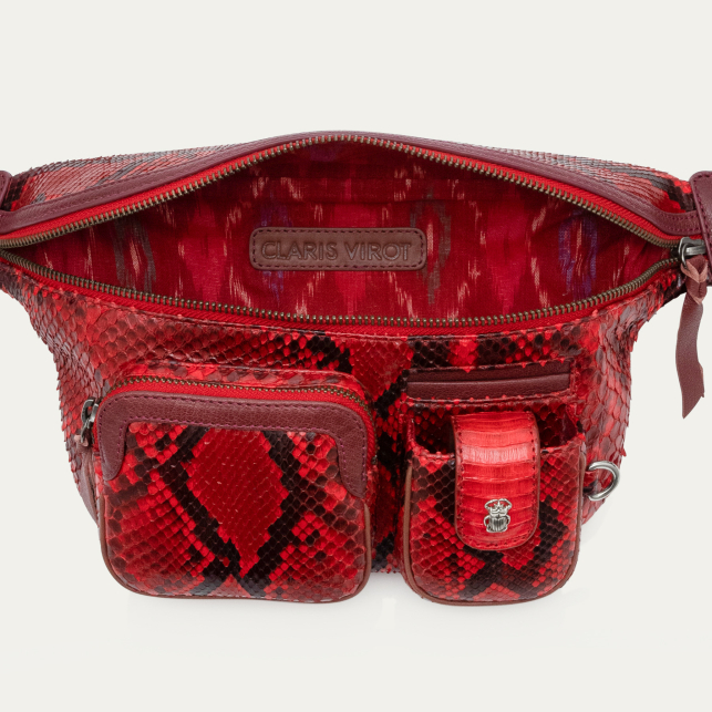 Sac Banane Python Romeo Rubis
