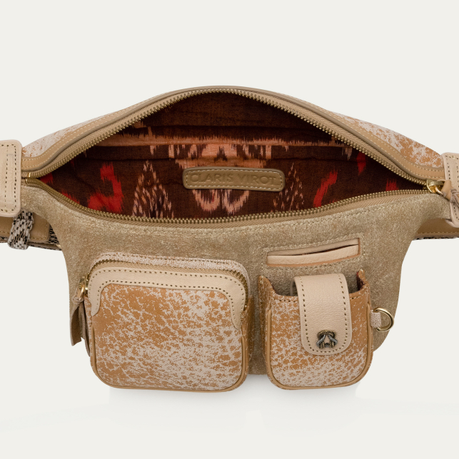 Sac Banane Cuir Romeo Sables Blancs
