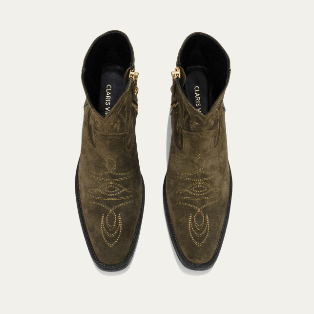 Bronze Suede Vivienne Boots