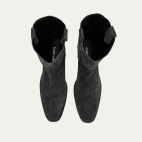 Dark Pearl Grey Suede Lucienne Boots