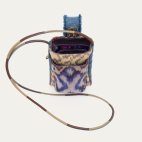 Etui à Telephone Cuir Double Marcus Patchwork de Tissus Lasso