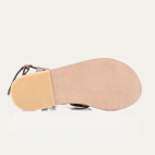 Sandales Cuir et Cobra Hariette Marron