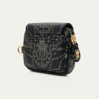 Porte-Monnaie Cuir Karl Nappa Noir Imprimé Bandana