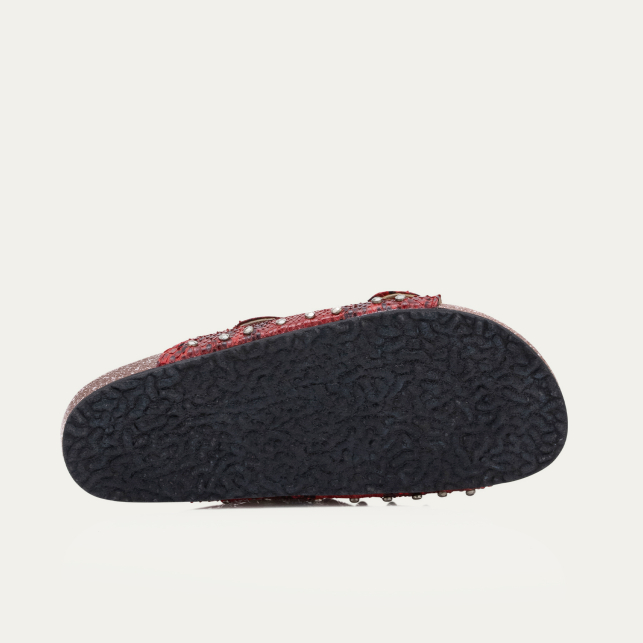 Sandales Python Odette Rubis