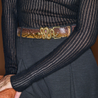 Ceinture Python Oeil de Tigre Serpent Or