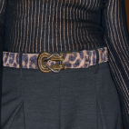 Ceinture Léo Vintage Noeud Mixé Or Et Argent