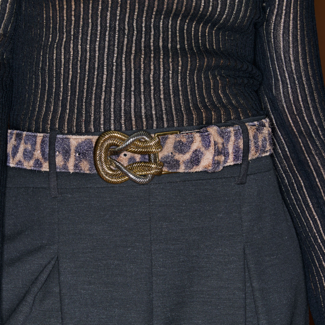 Ceinture Léo Vintage Noeud Mixé Or Et Argent