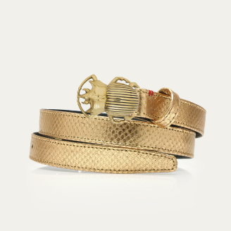 Baby Ceinture Python Or Scarabée Or