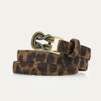 Baby Ceinture Cuir Leo Vintage Noeud