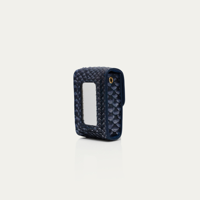 Etui Rouge à Lèvres Dita Python Bleu Glacier