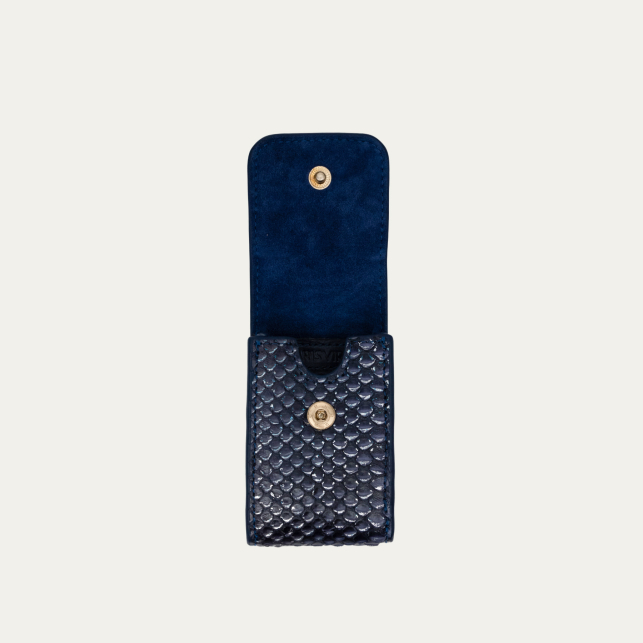 Etui Rouge à Lèvres Dita Python Bleu Glacier