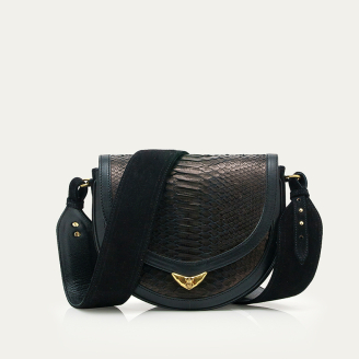 Black Python Bag Victoria