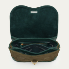 Sac Cuir Mini Manon Vert Bronze