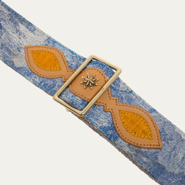 Patchwork Denim Strap