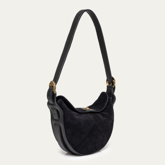 Sac Veau Velours Estelle Noir