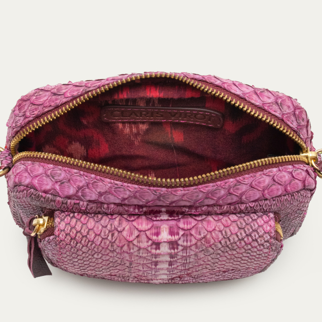 Mixed Purple Python Baby Charly Bag