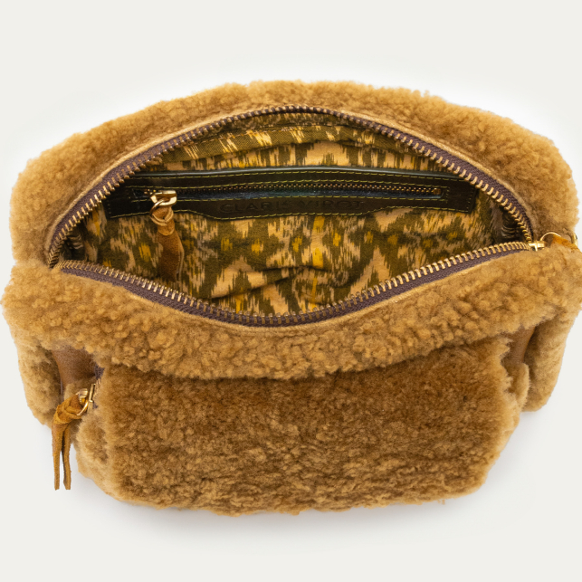 Sac Cuir Big Charly Peau Lainée Cuivre