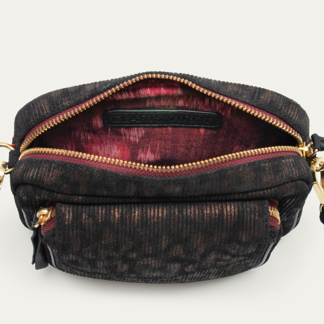 Metallic Camo Leather Baby Charly Bag