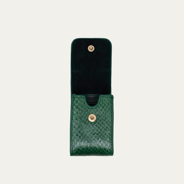 Green Grass Python Dita Lipstick Case