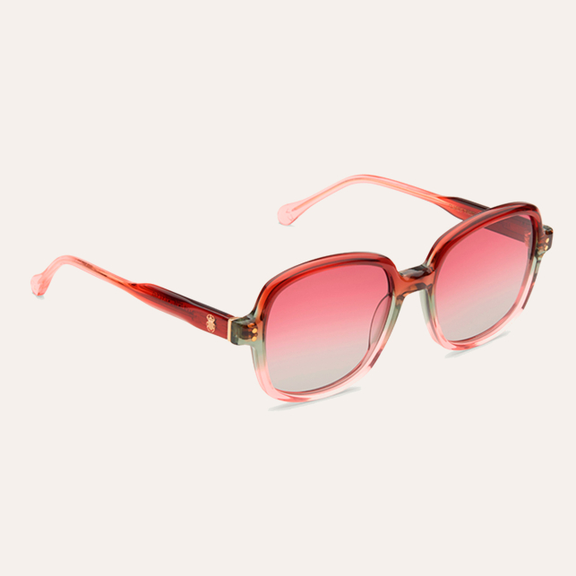 Pastel Coral Nailaka Sunglasses