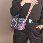 Sac Mini Manon Tissu Moon purple