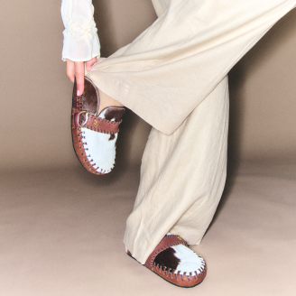 Mules Georgette Cuir Rodeo