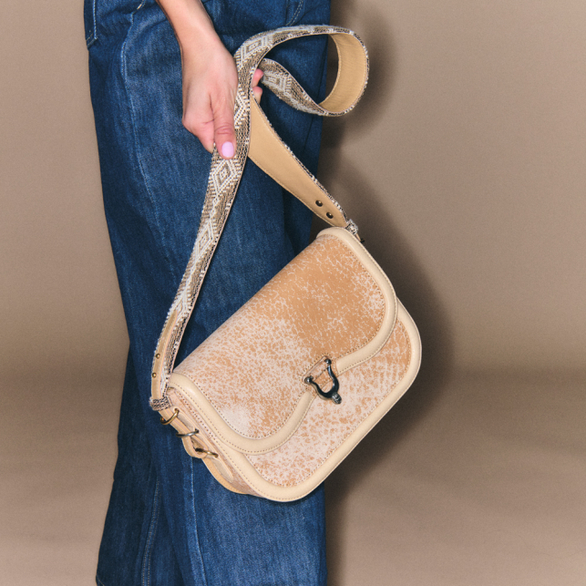 Sac Cuir Manon Sable Blanc