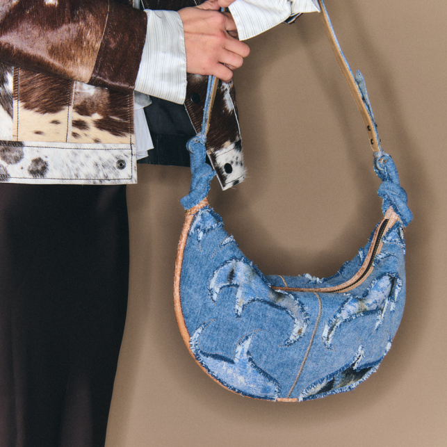 Sac Patchwork de Tissus Chris Denim