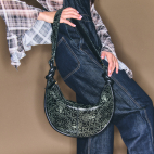 Sac Cuir Chris Bandana Noir
