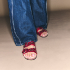 Sandales Python Odette Rubis
