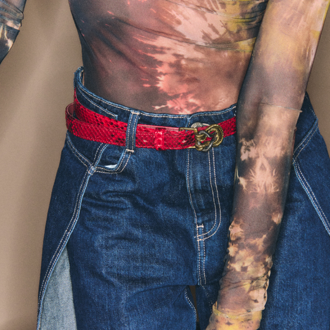 Ruby Python Knot Baby Belt