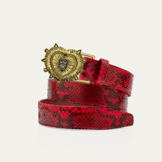 Ceinture Python Rubis Ex-Voto
