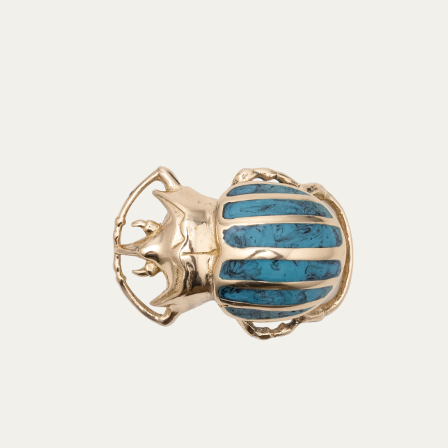 Rodeo Leather Golden Turquoise Beetle Baby Belt