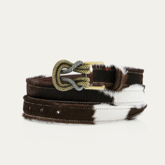 Rodeo Leather Silver gold mixed knot Baby Belt