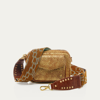 Antic Gold Bubble Leather Baby Charly Bag